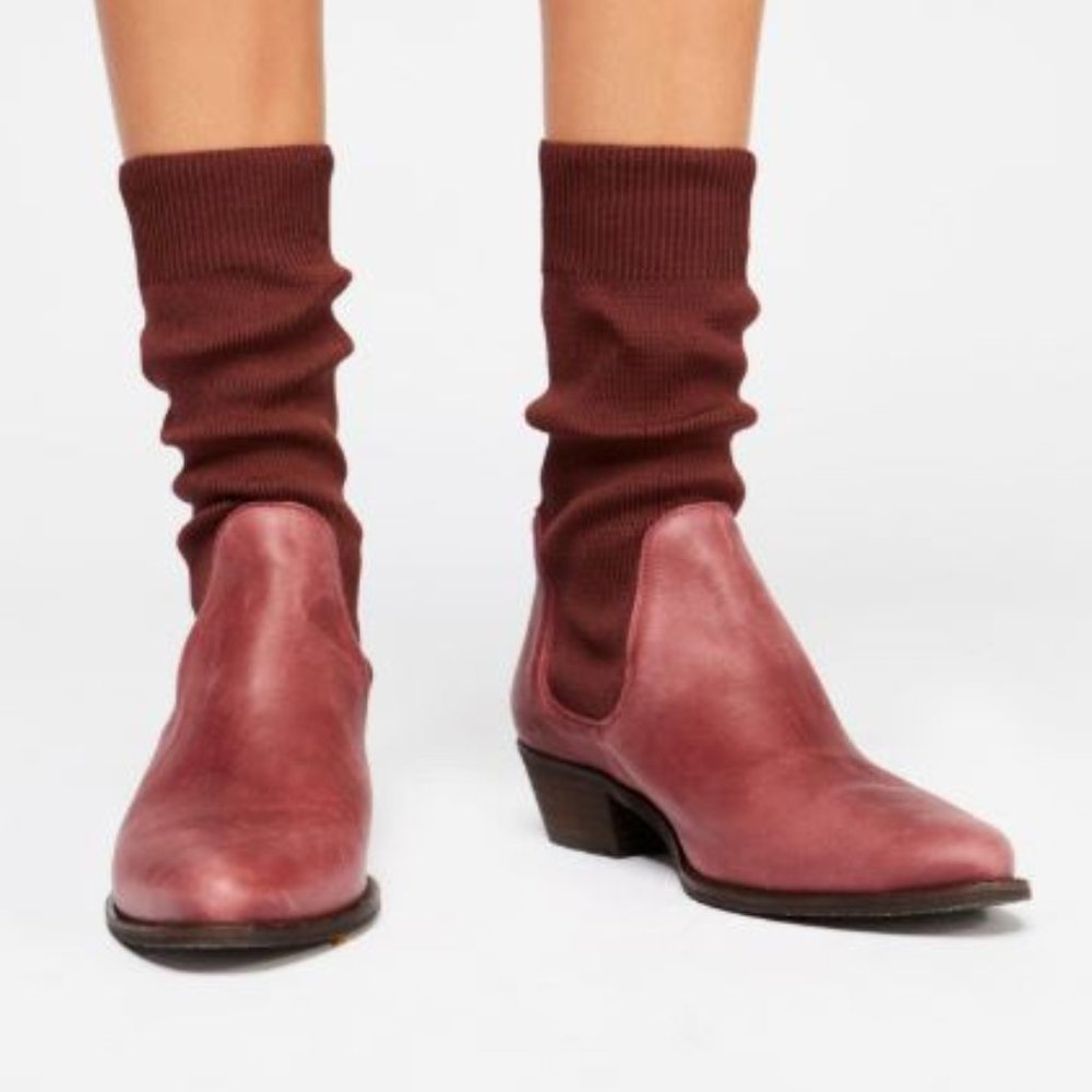Free People Merritt Stretch Western Boot - 38 EU